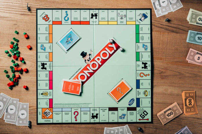 Kyiv,,Ukraine,-,November,15,,2019:,Top,View,Of,Monopoly