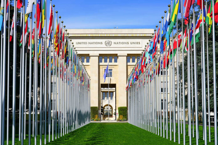 Geneva,,Switzerland,-5,Apr,2019-,Exterior,View,Of,The,United