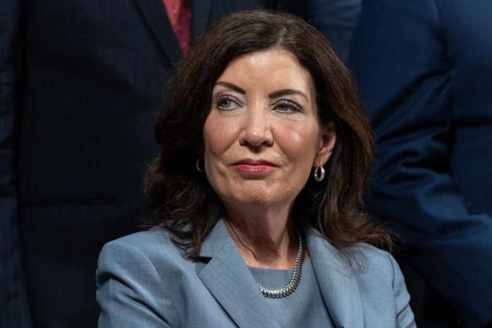 Governor,Kathy,Hochul,Seen,At,Public,Safety,Announcement,By,Mayor