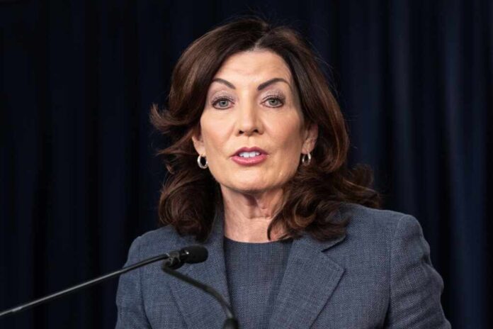 Governor,Kathy,Hochul,Speaks,At,Press,Briefing,In,New,York