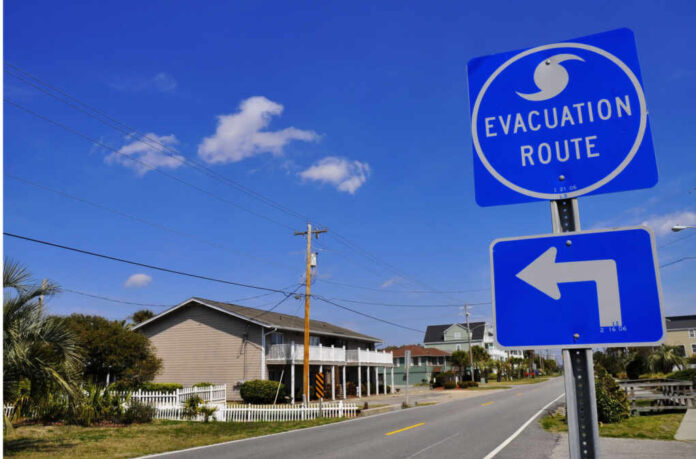 Hurricane,Evacuation,Route,Road,Sign