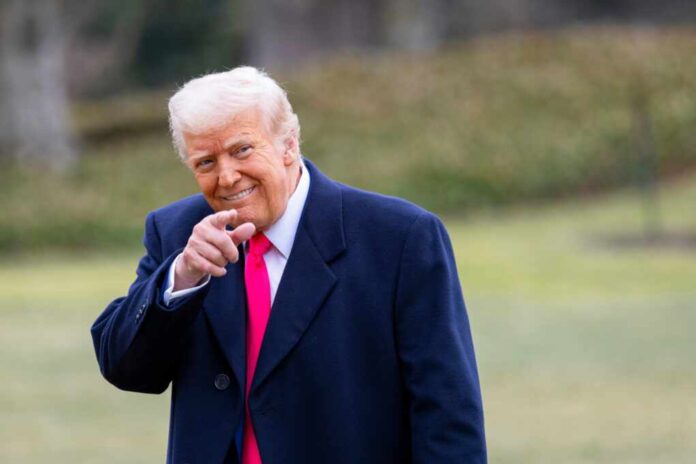 Washington,,February,22,,2025:,President,Donald,Trump,Arrives,At