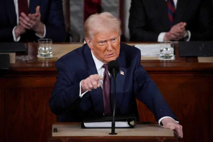 U.s.,President,Donald,Trump,Addresses,A,Joint,Session,Of,Congress