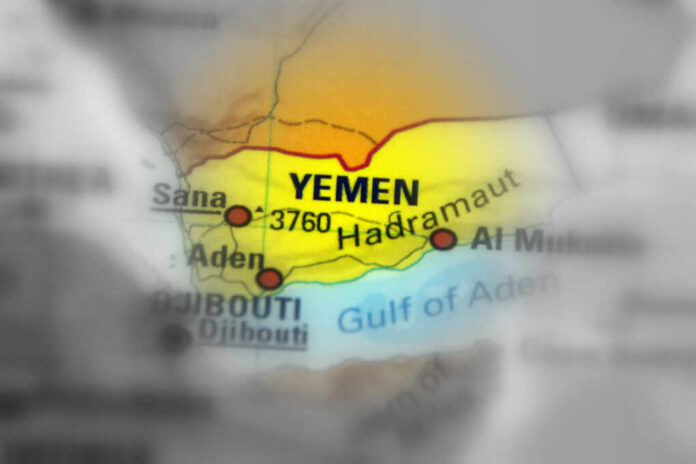 Yemen,Crisis,Conflict,Map,(black,And,White,Selective,Focus).