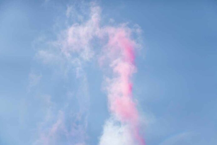 Pink,Smoke,In,The,Blue,Sky,.gender,Reveal,Party