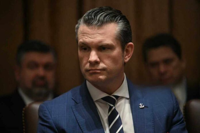 Us,Secretary,Of,Defense,Pete,Hegseth,Looks,On,As,Us