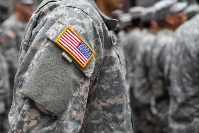 Usa,Patch,Flag,On,Soldiers,Arm