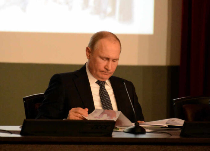 Moscow,,Russia,-,February,28,,2018:,Russian,President,Vladimir,Putin.