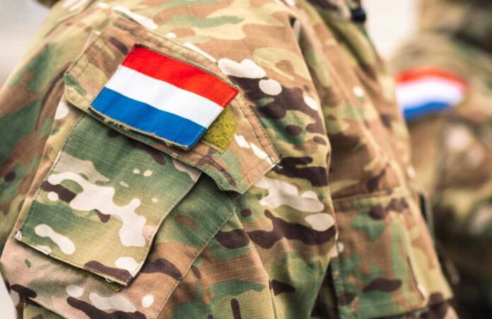Amsterdam,,Netherlands,-,March,29,2022:,Flags,Of,Netherlands,And
