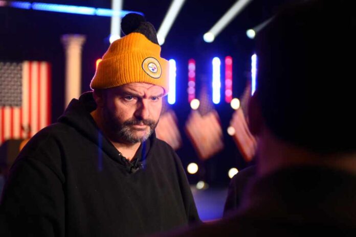 Sen.,John,Fetterman,(pa),Is,Seen,Mingling,Ahead,Of,U.s.
