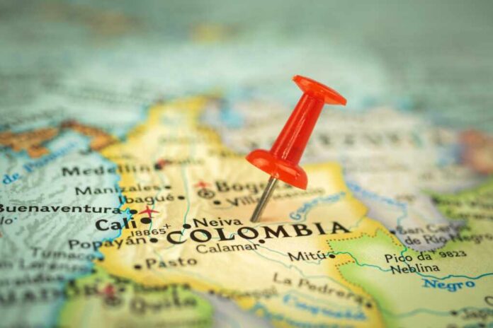 Location,Colombia,,Red,Push,Pin,On,The,Travel,Map,,Marker