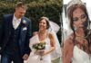 Bride's sister-in-law douses her in black paint moments