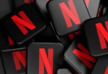 A collection of Netflix logos stacked together