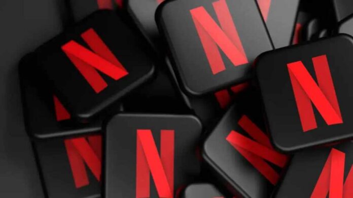 A collection of Netflix logos stacked together
