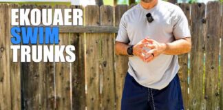 Ekouaer Deep Blue Swim Trunks Review