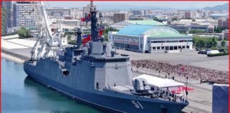 North Korea's Kim claims progress on nuclear-armed navy as new warship is placed into service