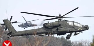 US Apache helicopter crashes near the Strait of Hormuz