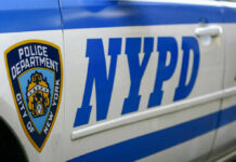 NYC Hate-Crime Shock: Jews Most Targeted Close-up of a New York Police Department vehicle with badge and NYPD lettering