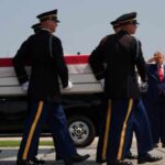 Trump attends a dignified transfer of 4 US troops killed in the Middle East