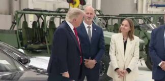 'It's amazing what tariffs will do:' Trump tours General Motors facility in Milford, Michigan