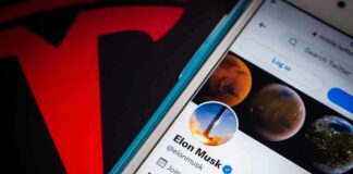 smartphone displaying a social media profile screen
