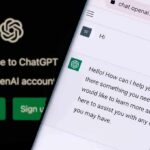 AI Elites Tighten Grip — Where’s The Oversight? smartphone displaying a chat interface on chat.openai.com