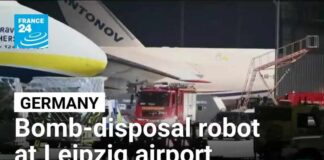 Bomb-disposal robot and drone with explosives discovered at Germany's Leipzig airport • FRANCE 24