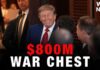 Trump touts $800M war chest in first election without leading the ticket