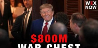 Trump touts $800M war chest in first election without leading the ticket