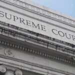 Supreme Court building facade with classical columns