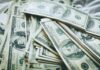 Stacks of U.S. hundred-dollar bills
