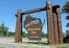 Wisconsin welcome sign at roadside