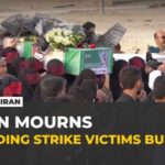 Funerals held in Iran for wedding party victims of US missile strikes