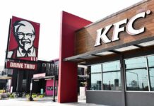 Pepsi Ousted: Coke Takes KFC KFC restaurant exterior with drive-thru sign