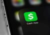 Cash App icon on smartphone screen