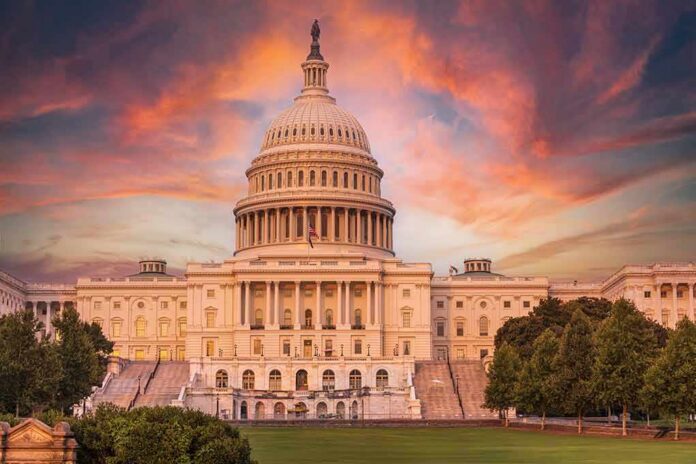 shutterstock_2345991755 United States Capitol building at sunset